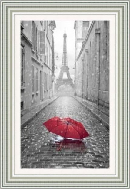 Picture of Eiffel Tower Brolly Red