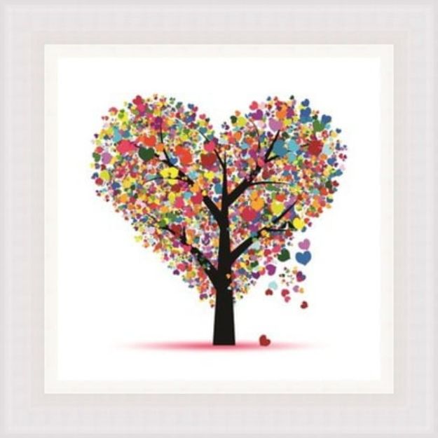 Picture of Colourful Love Tree Wall Art