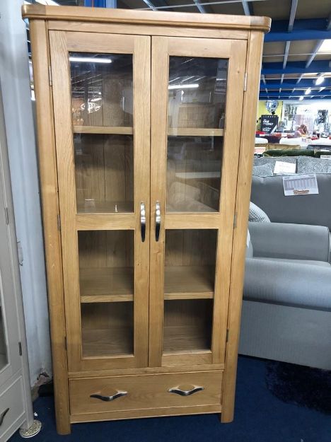 Picture of Stow Natural Oak Display Cabinet 