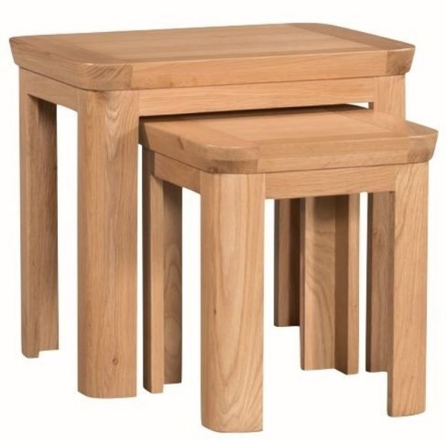 Picture of Stow Natural Oak Nest Of Tables