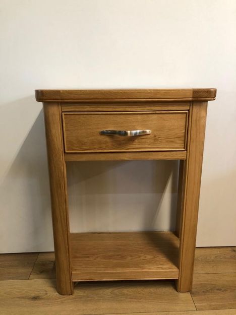Picture of Stow Natural Oak 1 Drawer Console