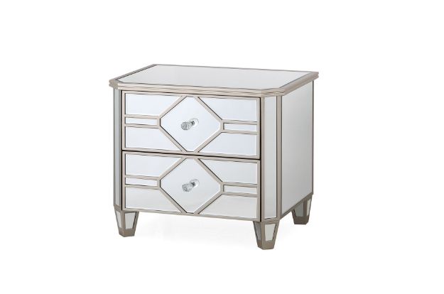 Picture of Rosa Bedside Table - 2 Drawer