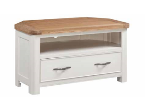 Picture of Stow Painted Corner TV Unit (White)
