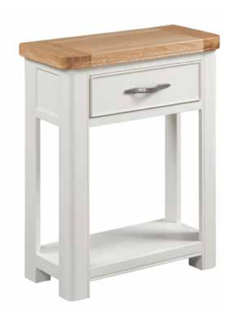 Picture of Stow Painted 1 Drawer Console Table (White)