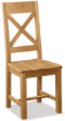 Picture of Salisbury Cross Back Chair with Wooden Seat 