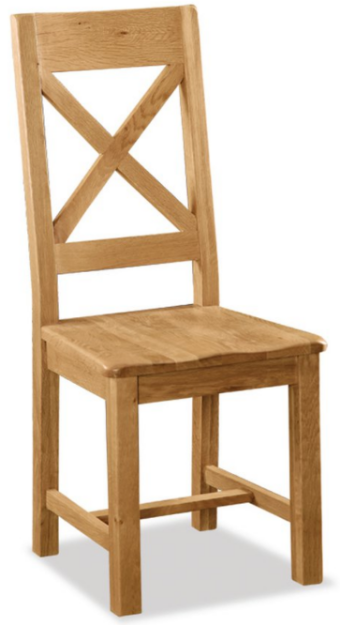Picture of Salisbury Cross Back Chair with Wooden Seat 