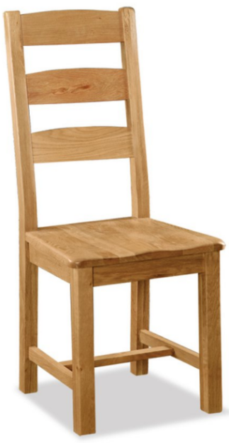 Picture of Salisbury Slatted Chair with Wooden Seat 