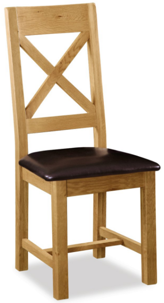 Picture of Salisbury Cross Back Chair with PU Seat 