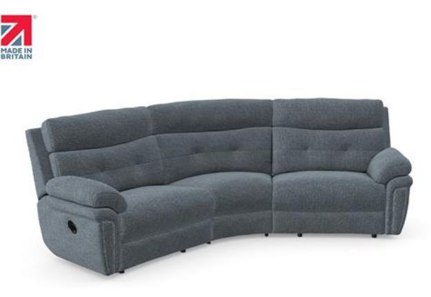 Picture of Baxter by Lazboy 3 Seater Curved (Power Reclining) 