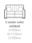 Picture of Ella 2 Seater Sofabed 