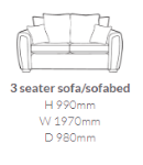 Picture of Memphis 3 Seater Sofabed