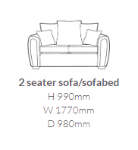 Picture of Memphis 2 Seater Sofabed 