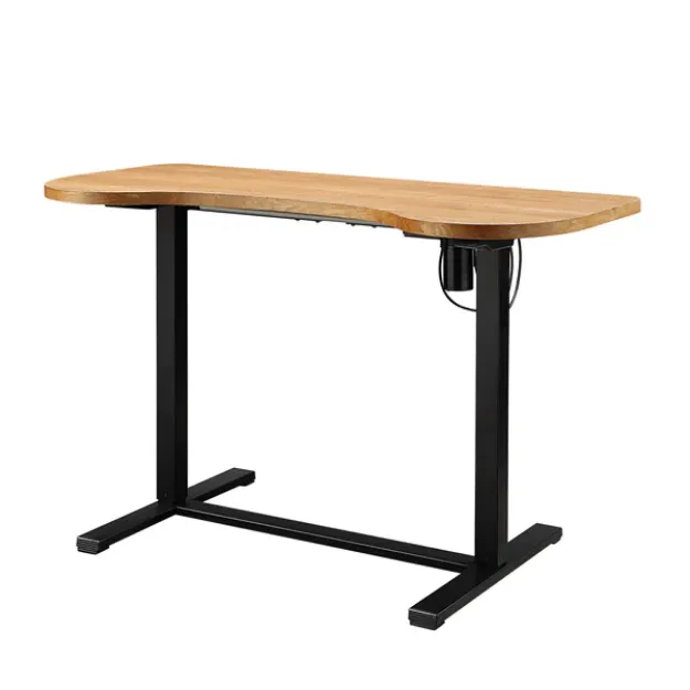 Picture of San Francisco Height Adjustable Desk (Oak/ Black) 