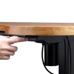 Picture of San Francisco Height Adjustable Desk (Oak/ Black) 