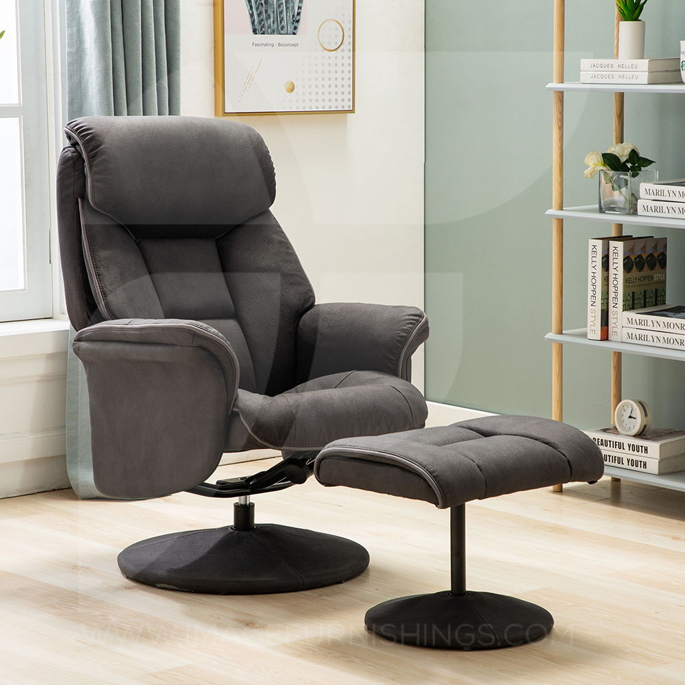 Glenkeen Furnishings. Kenmare Swivel Chair & Foot Stool