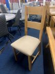 Picture of Stow Natural Oak Padded Seat Dining Chair 