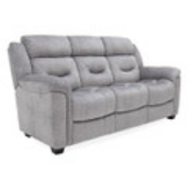 Glenkeen Furnishings. Dudley 3 Seater Sofa (Silver)