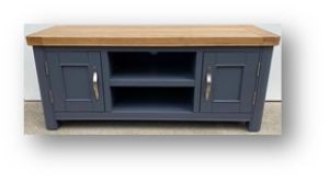 Picture of Stow Painted Large TV Unit (Blue)