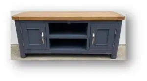 Picture of Stow Painted Extra Large TV Unit (Blue)