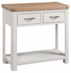 Picture of Stow Painted 2 Drawer Console Table (White)