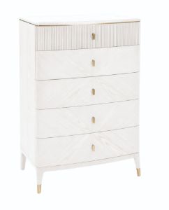 Picture of Diletta 5 Drawer Tall Chest  - Stone
