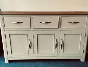 Picture of Stow Painted 3 Door 3 Drawer Sideboard (Grey)