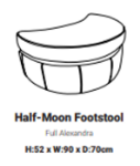 Picture of Devon Half Moon Footstool