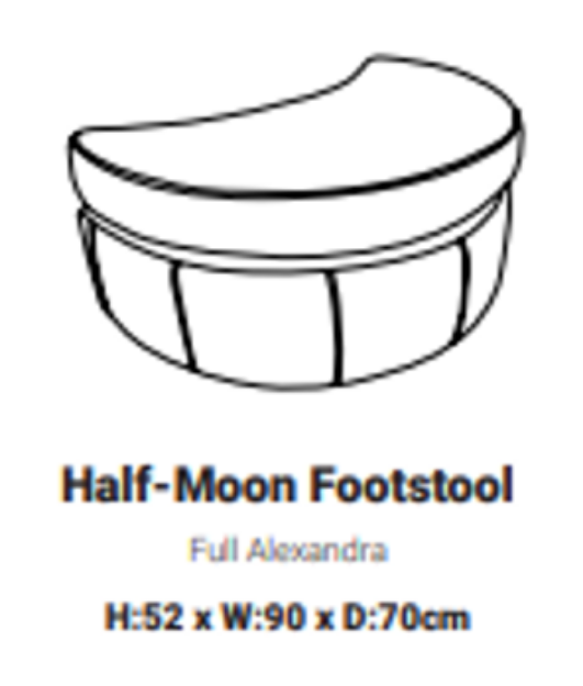 Picture of Devon Half Moon Footstool
