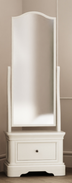 Picture of Mabel Cheval Mirror (White)