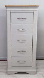 Picture of Deauville 5 Drawer Tall Chest (Light Grey)