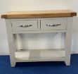 Picture of Paris Painted Console Table with 2 Drawers 