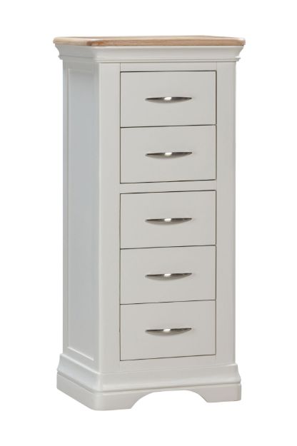 Picture of Amelia 5 Drawer Tall Chest (Cream)