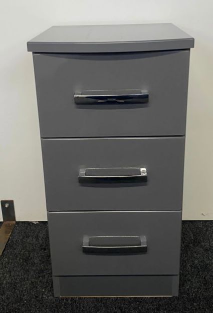 Picture of Miami 3 Drawer Bedside Chest