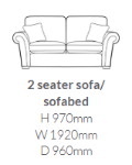 Picture of Lancaster 2 Seater Sofabed