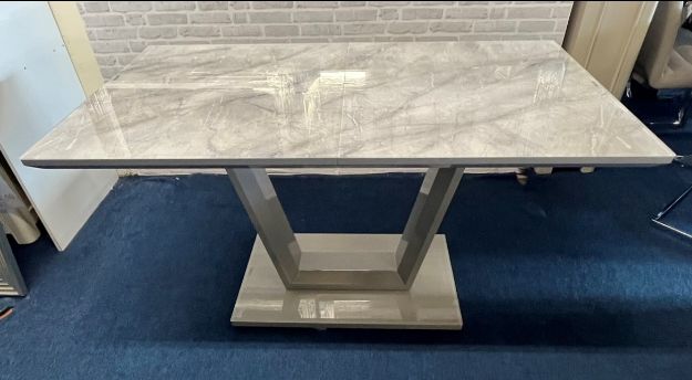 Picture of Savannah Grey Marble Dining Table