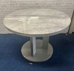 Picture of Ellie Round Dining Table (Grey Marble Effect) + 4 Savannah Chairs