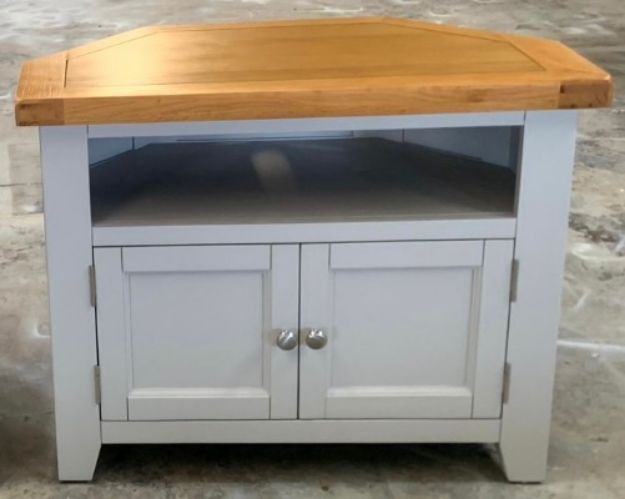 Picture of Paris Painted Large Corner Tv Unit