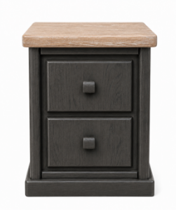Picture of Tommy Large Bedside Table - Oak/ Natural Black