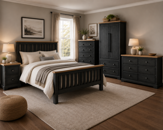Picture of Tommy Bedroom (Oak/ Natural Black)