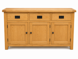 Picture of Paris Oak 3 Door 3 Drawer Sideboard 