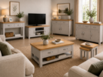 Picture of Roma Painted Living (White/Oak & Grey/Oak)