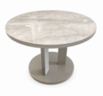 Picture of Ellie Round Dining Table (Grey Marble Effect) + 4 Savannah Chairs