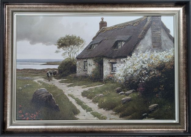 Picture of Irish cottage by The Sea and Cows