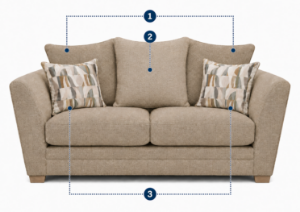 Picture of Rochelle 2 Seater- PillowBack