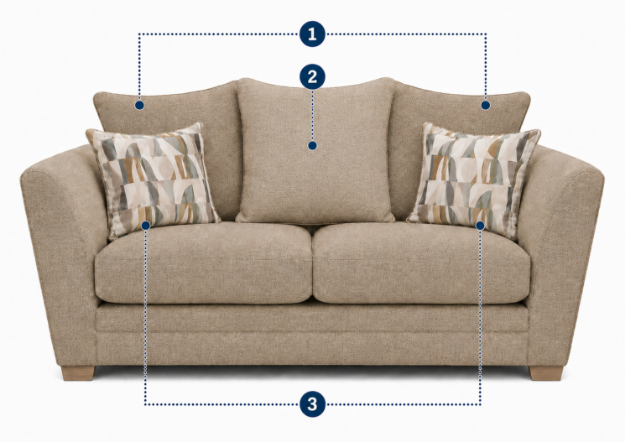 Picture of Rochelle 2 Seater- PillowBack