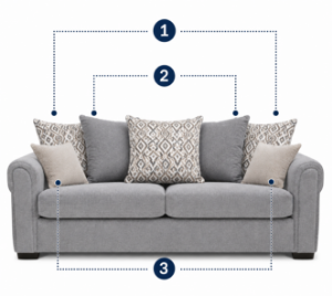 Picture of Memphis Grand Sofa-PillowBack