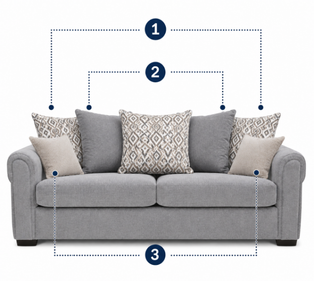 Picture of Memphis Grand Sofa-PillowBack