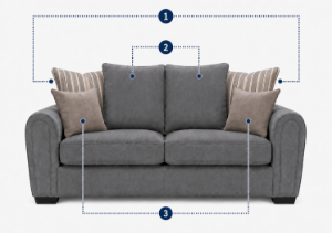 Picture of Memphis 3 Seater -PillowBack 