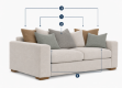 Picture of Montana 3 Seater -Pillowback