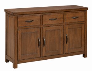 Picture of Roma Walnut 3 Door 3 Drawer Sideboard